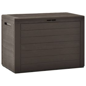 vidaXL Patio Storage Box Brown 30.7"x17.3"x21.7"