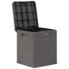 vidaXL Patio Storage Box 23.8 gal Brown