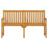 vidaXL Patio Bench 59.1" Solid Acacia Wood