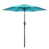 7.5ft Outdoor Patio Umbrella for Inground Pool Balcony Backyard Blue
