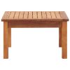 vidaXL Patio Coffee Table 23.6"x23.6"x14.2" Solid Acacia Wood