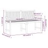 vidaXL Patio Bench 59.1" Solid Acacia Wood