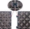 Outdoor Interlocking Flooring Tiles;  All Weather and Anti-Slip Patio Pavers;  Outdoor Four Slat Plastic Composite Interlocking Composite Decking Tile