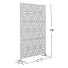 6.5 ft. H x 4 ft. W Laser Cut Metal Privacy Screen, 24"*48"*3 panels